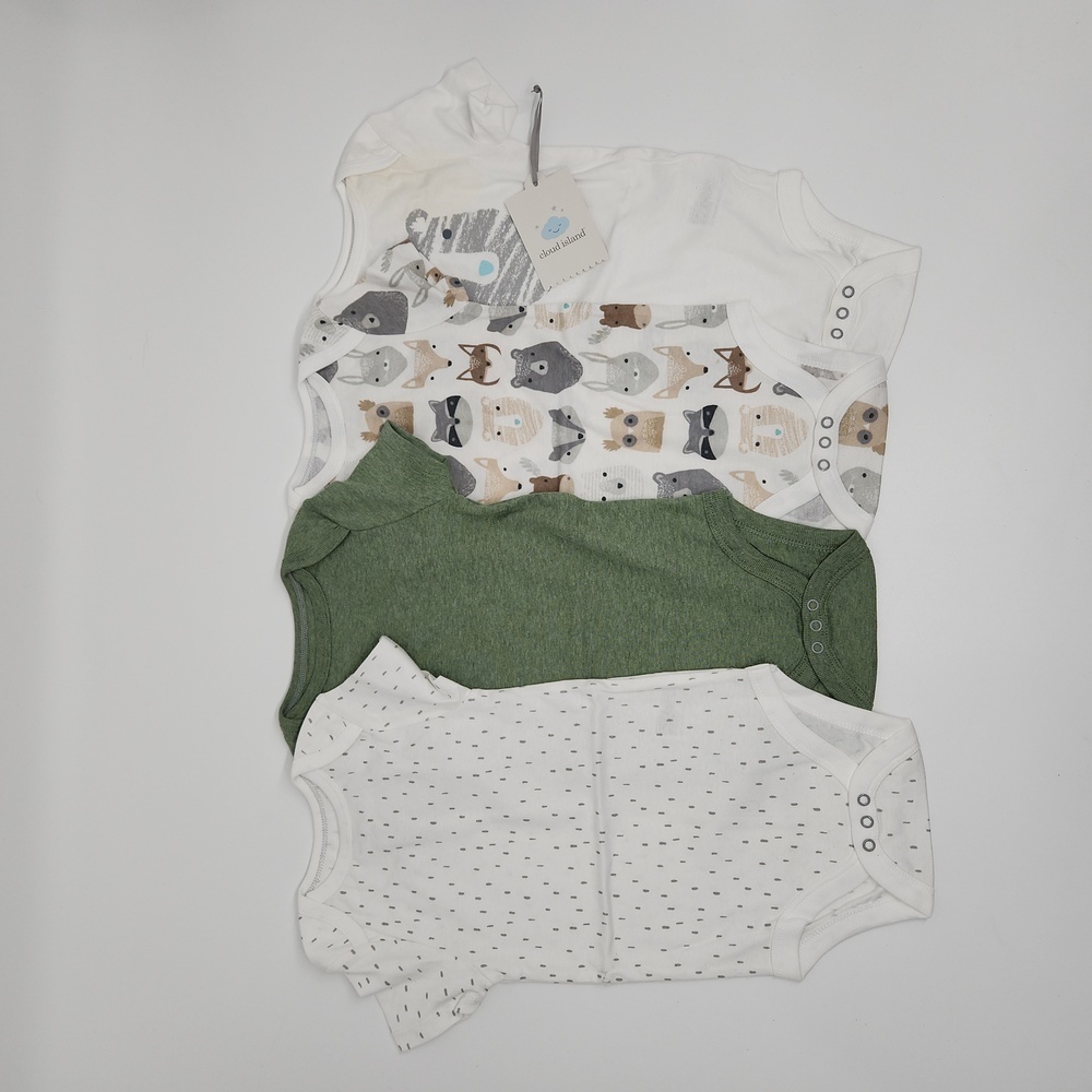 Baby Neutral 12 mon Wild Animals Cotton Onesies